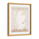 Edinburgh - Mapas del corazón de la ciudad 29 - Emiliano Deificus | Cuadro decorativo de Canvas Lab
