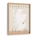 Edinburgh - Mapas del corazón de la ciudad 29 - Emiliano Deificus | Cuadro decorativo de Canvas Lab