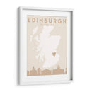 Edinburgh - Mapas del corazón de la ciudad 29 - Emiliano Deificus | Cuadro decorativo de Canvas Lab