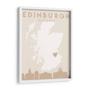Edinburgh - Mapas del corazón de la ciudad 29 - Emiliano Deificus | Cuadro decorativo de Canvas Lab