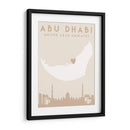 Abu Dhabi - Mapas del corazón de la ciudad 01 - Emiliano Deificus | Cuadro decorativo de Canvas Lab