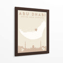 Abu Dhabi - Mapas del corazón de la ciudad 01 - Emiliano Deificus | Cuadro decorativo de Canvas Lab