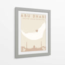 Abu Dhabi - Mapas del corazón de la ciudad 01 - Emiliano Deificus | Cuadro decorativo de Canvas Lab