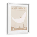 Abu Dhabi - Mapas del corazón de la ciudad 01 - Emiliano Deificus | Cuadro decorativo de Canvas Lab