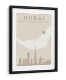 Dubai - Mapas del corazón de la ciudad 27 - Emiliano Deificus | Cuadro decorativo de Canvas Lab