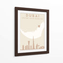 Dubai - Mapas del corazón de la ciudad 27 - Emiliano Deificus | Cuadro decorativo de Canvas Lab