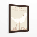 Dubai - Mapas del corazón de la ciudad 27 - Emiliano Deificus | Cuadro decorativo de Canvas Lab