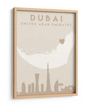 Dubai - Mapas del corazón de la ciudad 27 - Emiliano Deificus | Cuadro decorativo de Canvas Lab