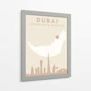 Dubai - Mapas del corazón de la ciudad 27 - Emiliano Deificus | Cuadro decorativo de Canvas Lab