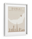 Dubai - Mapas del corazón de la ciudad 27 - Emiliano Deificus | Cuadro decorativo de Canvas Lab