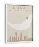 Dubai - Mapas del corazón de la ciudad 27 - Emiliano Deificus | Cuadro decorativo de Canvas Lab