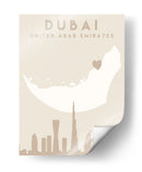 Dubai - Mapas del corazón de la ciudad 27 - Emiliano Deificus | Cuadro decorativo de Canvas Lab