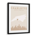 Charlotte - Mapas del corazón de la ciudad 20 - Emiliano Deificus | Cuadro decorativo de Canvas Lab