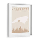 Charlotte - Mapas del corazón de la ciudad 20 - Emiliano Deificus | Cuadro decorativo de Canvas Lab