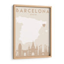 Barcelona - Mapas del corazón de la ciudad 09 - Emiliano Deificus | Cuadro decorativo de Canvas Lab