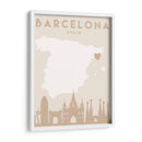 Barcelona - Mapas del corazón de la ciudad 09 - Emiliano Deificus | Cuadro decorativo de Canvas Lab