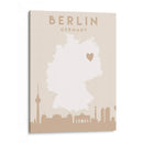 Berlin - Mapas del corazón de la ciudad 13 - Emiliano Deificus | Cuadro decorativo de Canvas Lab