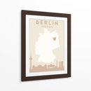 Berlin - Mapas del corazón de la ciudad 13 - Emiliano Deificus | Cuadro decorativo de Canvas Lab