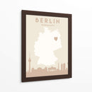 Berlin - Mapas del corazón de la ciudad 13 - Emiliano Deificus | Cuadro decorativo de Canvas Lab