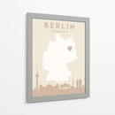 Berlin - Mapas del corazón de la ciudad 13 - Emiliano Deificus | Cuadro decorativo de Canvas Lab