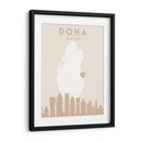 Doha - Mapas del corazón de la ciudad 26 - Emiliano Deificus | Cuadro decorativo de Canvas Lab