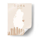 Doha - Mapas del corazón de la ciudad 26 - Emiliano Deificus | Cuadro decorativo de Canvas Lab