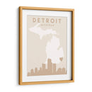 Detroit - Mapas del corazón de la ciudad 25 - Emiliano Deificus | Cuadro decorativo de Canvas Lab
