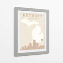 Detroit - Mapas del corazón de la ciudad 25 - Emiliano Deificus | Cuadro decorativo de Canvas Lab