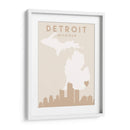 Detroit - Mapas del corazón de la ciudad 25 - Emiliano Deificus | Cuadro decorativo de Canvas Lab