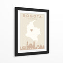 Bogota - Mapas del corazón de la ciudad 15 - Emiliano Deificus | Cuadro decorativo de Canvas Lab