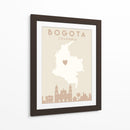 Bogota - Mapas del corazón de la ciudad 15 - Emiliano Deificus | Cuadro decorativo de Canvas Lab
