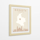 Bogota - Mapas del corazón de la ciudad 15 - Emiliano Deificus | Cuadro decorativo de Canvas Lab