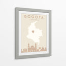 Bogota - Mapas del corazón de la ciudad 15 - Emiliano Deificus | Cuadro decorativo de Canvas Lab