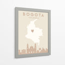Bogota - Mapas del corazón de la ciudad 15 - Emiliano Deificus | Cuadro decorativo de Canvas Lab