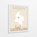 Bogota - Mapas del corazón de la ciudad 15 - Emiliano Deificus | Cuadro decorativo de Canvas Lab