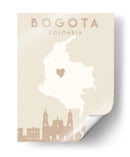 Bogota - Mapas del corazón de la ciudad 15 - Emiliano Deificus | Cuadro decorativo de Canvas Lab