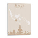 Bali - Mapas del corazón de la ciudad 07 - Emiliano Deificus | Cuadro decorativo de Canvas Lab