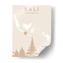 Bali - Mapas del corazón de la ciudad 07 - Emiliano Deificus | Cuadro decorativo de Canvas Lab