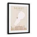 Beirut - Mapas del corazón de la ciudad 11 - Emiliano Deificus | Cuadro decorativo de Canvas Lab