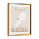 Beirut - Mapas del corazón de la ciudad 11 - Emiliano Deificus | Cuadro decorativo de Canvas Lab