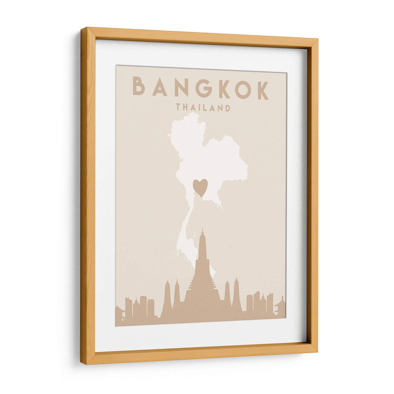 Bangkok - Mapas del corazón de la ciudad 08 - Emiliano Deificus | Cuadro decorativo de Canvas Lab