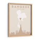 Bangkok - Mapas del corazón de la ciudad 08 - Emiliano Deificus | Cuadro decorativo de Canvas Lab