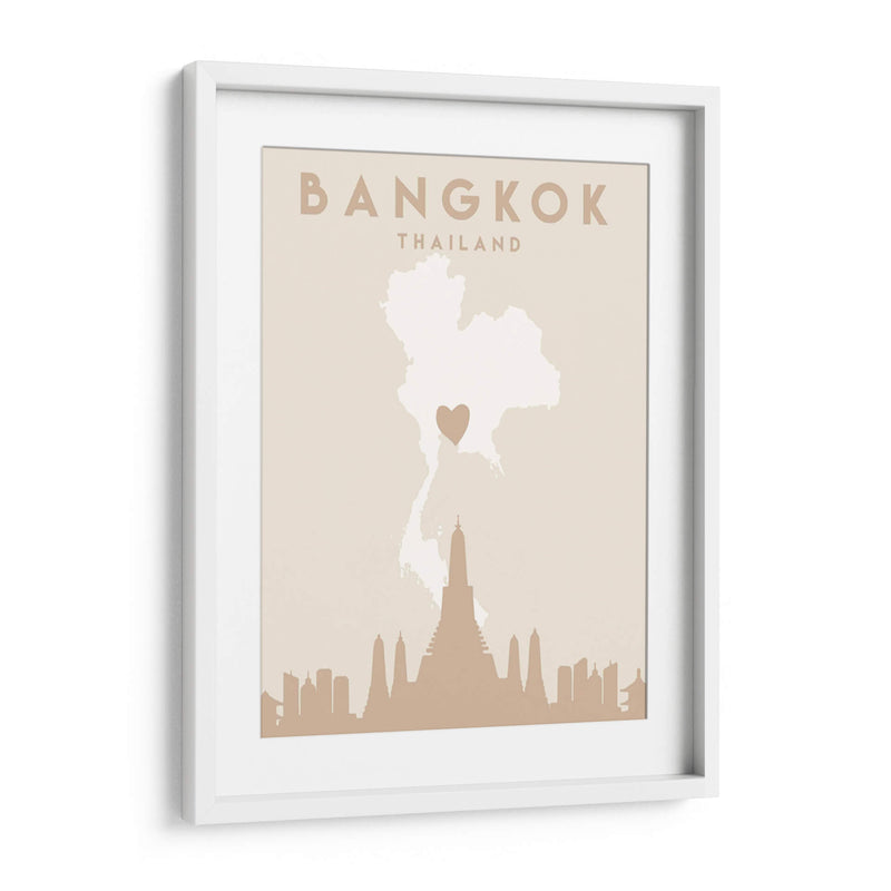 Bangkok - Mapas del corazón de la ciudad 08 - Emiliano Deificus | Cuadro decorativo de Canvas Lab