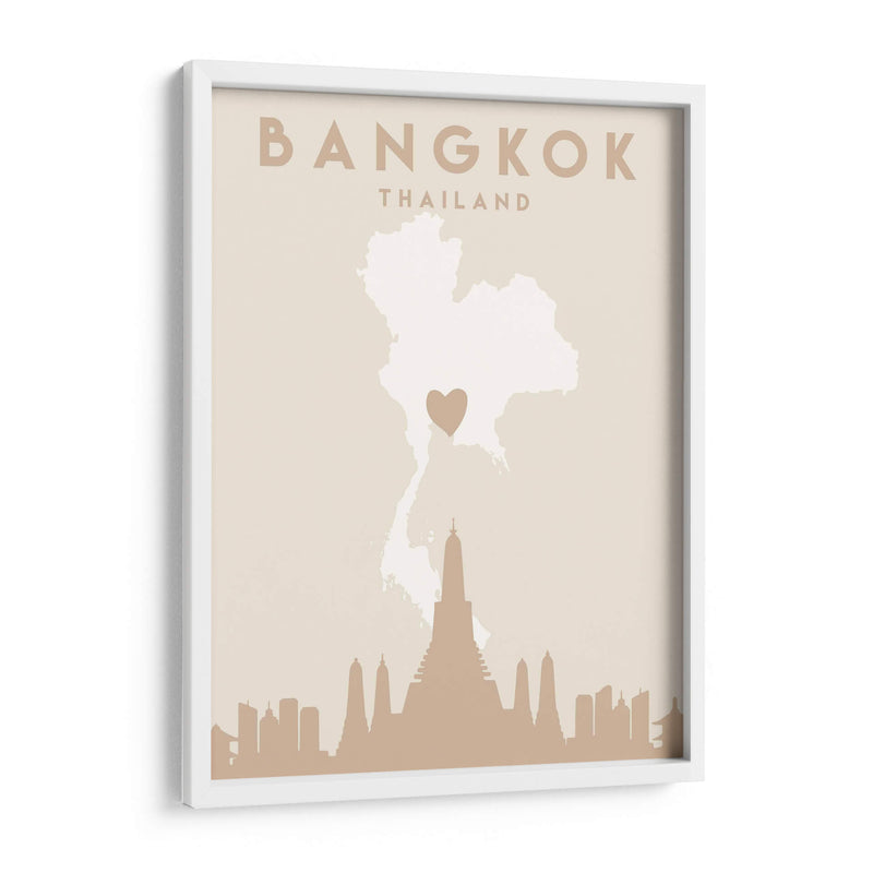 Bangkok - Mapas del corazón de la ciudad 08 - Emiliano Deificus | Cuadro decorativo de Canvas Lab