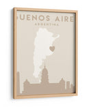 Buenos Aires - Mapas del corazón de la ciudad 17 - Emiliano Deificus | Cuadro decorativo de Canvas Lab