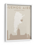 Buenos Aires - Mapas del corazón de la ciudad 17 - Emiliano Deificus | Cuadro decorativo de Canvas Lab