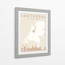 Amsterdam - Mapas del corazón de la ciudad 03 - Emiliano Deificus | Cuadro decorativo de Canvas Lab