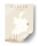 Dublín - Mapas del corazón de la ciudad 28 I - Emiliano Deificus | Cuadro decorativo de Canvas Lab