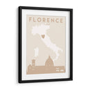 Florence - Mapas del corazón de la ciudad 30 - Emiliano Deificus | Cuadro decorativo de Canvas Lab