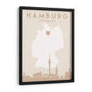 Hamburg - Mapas del corazón de la ciudad 31 - Emiliano Deificus | Cuadro decorativo de Canvas Lab
